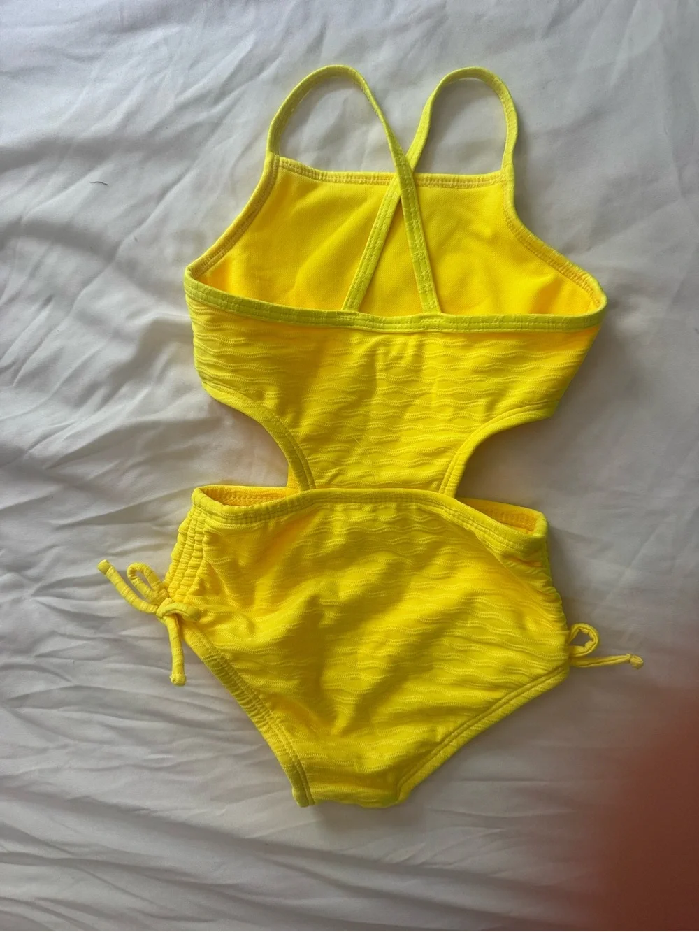 Cat & Jack Neon Yellow One-Piece Swimwear